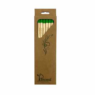✅Green Creative Printable logo Plantable Germinable Sprouting Pencil Potted Capsule Plant Seed Pencil