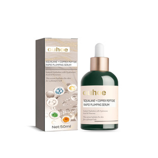 OUHOE Squalane Copper Peptide Rich Essence Rich Facial Skin Moisturizing Hyuperating Whitening and Skin Rejuvenating