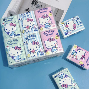 Crayon Small New Handkerchief Paper 18 Pack Student Portable Small Pack Paper Wet Water Facial Tissue Paper Toilet Paper Napkin Toilet Paper