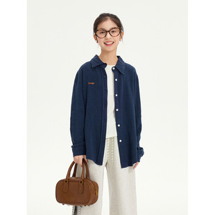 Girl's Embroidered Linen Shirt 2025 Spring New Children's Korean Style Western Style Shirt Lapel Long Sleeve Top