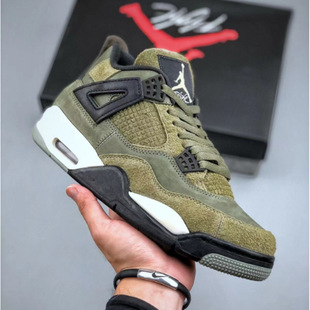 Putian Shoe Factory Company класса aj4 Platinum Новая черная красная армия зеленая черная синяя Джо 4 трансграничная оптовая мужская и женская спортивная баскетбольная обувь