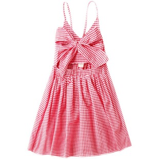 Girls' Summer Sling Dress 2023 Summer New Korean-style Plaid Trendy Mid-range Children's Internet-famous Thin Princess Dress