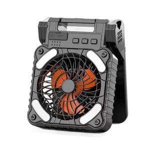 Magic flavor excellent new camping fan solar lighting outdoor portable fan USB charging large air volume cross-border