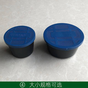 Plastic earthworm fish bait box Luya bait box breathable earthworm preservation box factory live bait box red worm box nest box