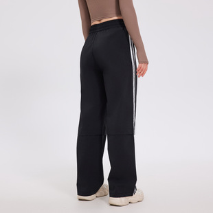 TikTok Explosions Bajialian Famous Three-Bar Sports Pants Women's Pants Straight-Barrel Wide-Leg Pants Casual Pants Autumn and Winter New