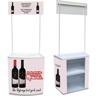 Wholesale push consultation enrollment table 20 square tube supermarket promotion table trial table portable shopping mall promotion trial table