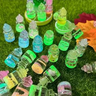 Светящаяся бутылка желаний, слепой пакет, бутылка Alabottle, брелок для бутылки, кулон, сделай сам, детская светящаяся игрушка в подарок