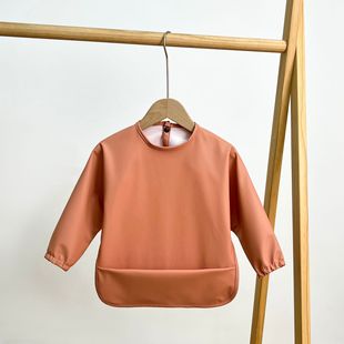 New Danish Children's Waterproof Anti-Dressing Painting Apron Baby Bib Meal Bag Baby's Meal Clothes Dirty-proof Cover