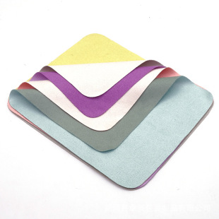 Manufacturers supply two-color island silk glasses cloth mobile phone screen lens wiping cloth logo multi-color optional