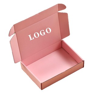 Pink Flying Machine Box Extra Hard Thickened Express Box Cross-border Zipper Packing Paper Box High-end Kraft Paper Corrugated Packaging Box