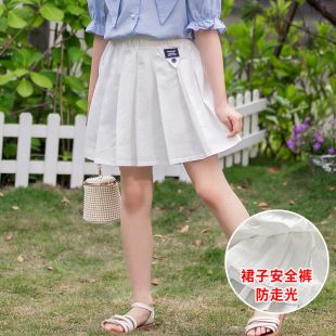 Girls' suit 2025 Summer New Parcel Suit Big Children's Summer Shirt Children's Pleated Skirt Two-piece Set