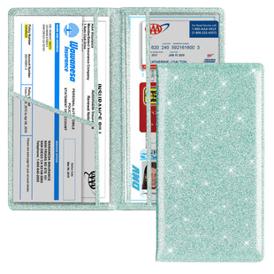 New color car insurance policy protective case car registration certificate insurance policy leather case PU leather card case wallet