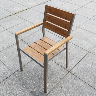 Outdoor teak furniture rattan garden solid wood tables and chairs courtyard outdoor plastic wood tables and chairs outdoor terrace leisure tables and chairs
