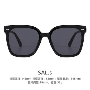 New gm sunglasses women's high-end UV protection men's driving sun protection polarizer large frame face small sunglasses