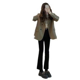 2023 New Spring and Autumn Small Suit Jacket Women's Suit Short Casual Niche Design Sense High Sense