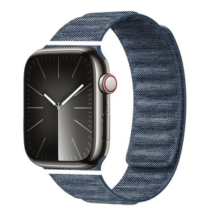Suitable for apple watch apple watch fine woven twill s9 magnetic iwatch56789se denim strap
