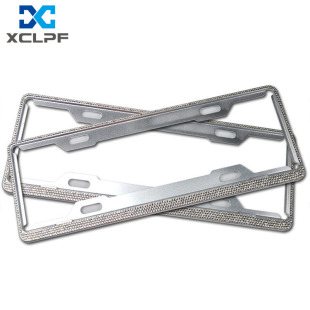 Diamond license plate frame full diamond new traffic gauge license plate frame license plate frame with diamond license plate frame