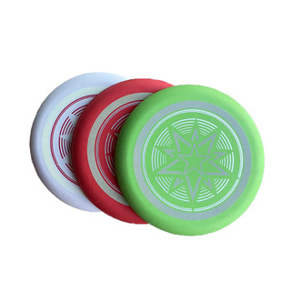 Dongguan source manufacturers supply EVA Frisbee children's outdoor parent-child toys hand throw boomerang Frisbee luminous