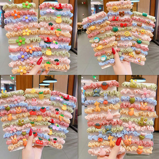 Girls' South Korea Children's Hair Tie Rubber Band Cute Large Intestine Hair Band Head Rope Baby's Hair-free Princess Small Intestine Band