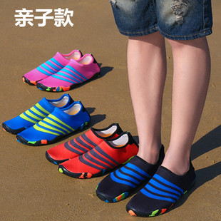 Outdoor shoes 2024 cross-border soft bottom non-slip swimming shoes men's snorkeling quick-drying beach shoes women's diving shoes upstream shoes
