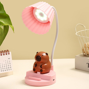 Креативный новый милый мультфильм минималистский настольная лампа USB кабель зарядка студенческого общежития светодиодный ночной свет оптовая фабрика