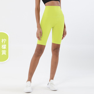 Double Sanding Yoga Pants Summer Cycling Pants Fitness Pants High Waist Peach Half Tight Yoga Shorts Leggings