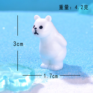 New Cute Penguin Polar Bear Moss Micro Landscape Snow Ornaments Seal Ice Cubes Christmas Landscaping Accessories