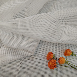 Spot supply of organza plaid Mitung fabric jacquard Tian Zi fabric fashion fabric wholesale