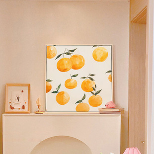 Dagu Dali ins Bedroom Warm Decorative Painting Healing Simple Japanese Style Log Style Wall Hanging Painting
