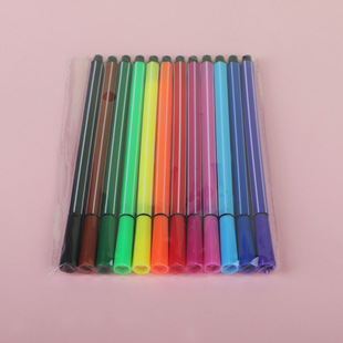 Watercolor pen OPP bag wholesale 6 colors 12 colors 18 colors 24 colors 36 colors bulk watercolor pen independent packaging