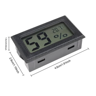 Mini Square Electronic Temperature and Humidity Meter Pet Reptile Feeding Box Embedded Indoor Electronic Temperature and Humidity Meter