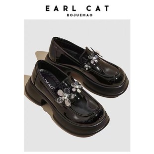Women's thick-soled loafers 2023 Autumn New French Mary Jane big toe single-layer shoes college style uniform small leather shoes for women