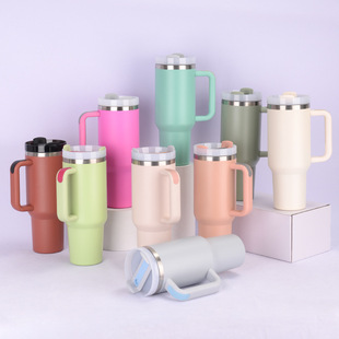 Cross-border 40oz second-generation handle cup 304 stainless steel vacuum insulation cup insulation cold car cup wholesale