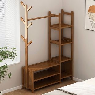 Coat Rack Floor Vertical Bedroom Household Multifunctional Storage Rack Clothes Simple Assembly Room Door Hanger
