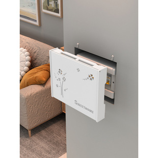 Wifi wireless router optical cat wall-mounted multimedia box weak current shielding box storage rack wire sorting artifact