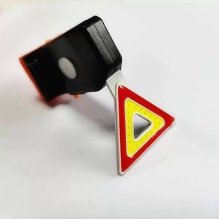 Bicycle light creative graphic USB charging tail light mountain bike light round heart-shaped bright bicycle warning light