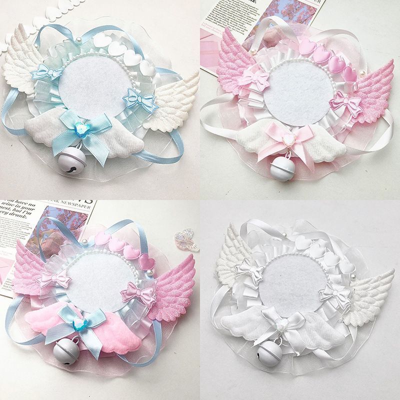 High-Appearance Value Gorgeous Angel Wings Badge Holder 58mm Badge Game Merchandise Ita Bag Filler DIY Card Holder