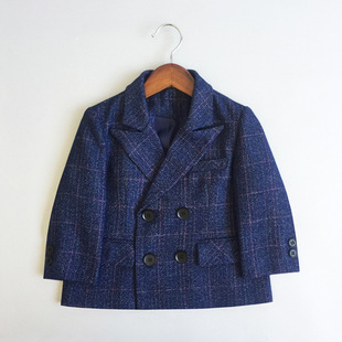 Children's Single Suit Dress Single Vest New Spring and Autumn Boys' Performance Clothing Children's British Performance Clothing One Year's Birthday