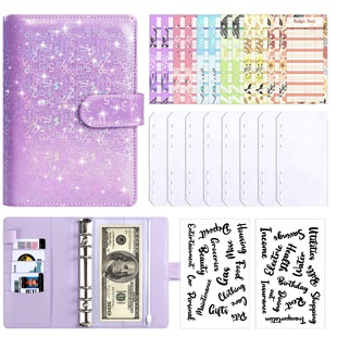 Amazon Hot A6 Binder Creative Notebook Digital Cash Deposit Planner Notepad Handbook