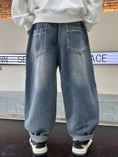 Boys' Jeans Spring and Autumn 2025 New Children's Spring Pants Large Children's Spring Thin Bottoms