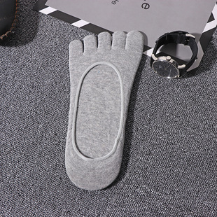 Men's five-finger socks short socks summer low waist thin cotton socks men's sweat-absorbent boat Socks invisible socks men's heel-free