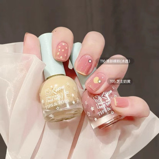 Water-Based Transparent Frosted Nude Nail Polish Nude Pink 6Ml/Bottle 1 Bottle
