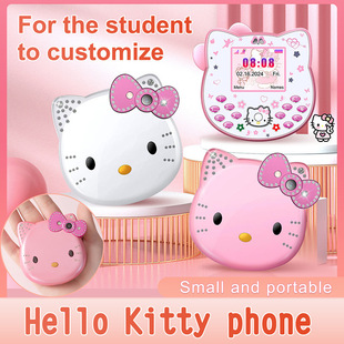 I168 трансграничный новый детский телефон кнопка прямой Hello Kitty мини Hello Kitty мультфильм маленький мобильный телефон