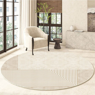 Simple Modern Light Luxury Round Carpet Living Room Nordic Room Sofa Coffee Table Floor Mat Household Bedroom Bedside Blanket