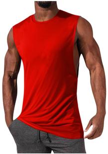 Amazon European and American foreign trade men's fitness waistcoat plus size stretch cotton vest summer sports men's vest