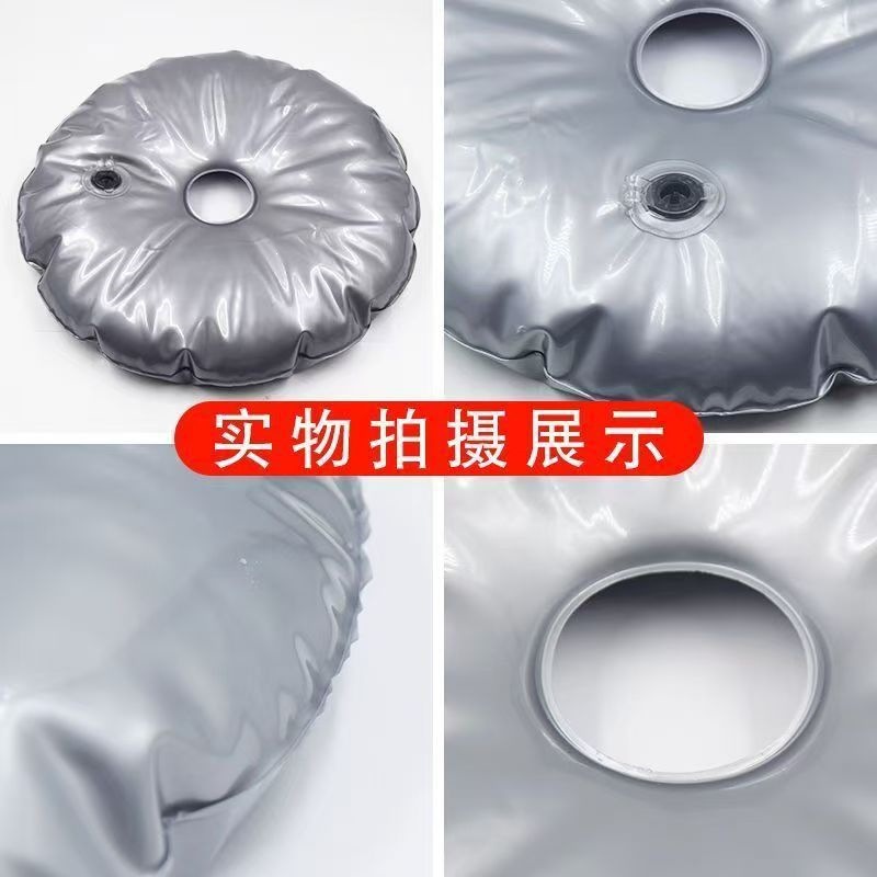 Weighted water bag for outdoor flag display stands, tent water-filled base, U-shaped weighted wind-resistant anti-fall silver water bag