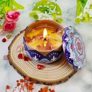 Manufacturer Customized 19 Kinds of Scented Gift Boxes, Dried Flower Scented Candles, Souvenirs, 5*6 Cups of Smokeless Scented Plant Wax