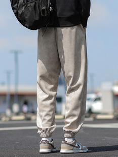 Spring and Autumn 2024 New Men's Casual Pants Duffy Shuai Chao Brand Dirty Pants Men's Loose Small Eight Men's Pants