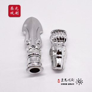 Rongguang Drama Teng Rod Red Tassel Gun Red Flower Gun Opera Peking Opera Performance Props Single Gun Wooden Gun Head
