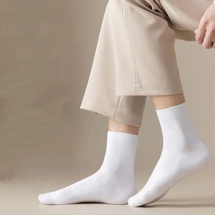 Socks men's mid-tube cotton socks spring and summer deodorant sweat-absorbent stockings breathable casual autumn and winter men's and women's socks wholesale
